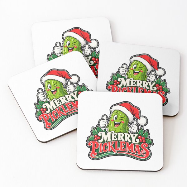 Item preview, Merry Picklemas - Cute Santa Christmas Pickle designed and sold by WeirdlyMild.