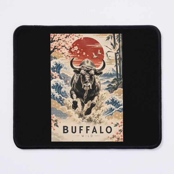 Item preview, Buffalo Japanese Retro Art designed and sold by Durro.