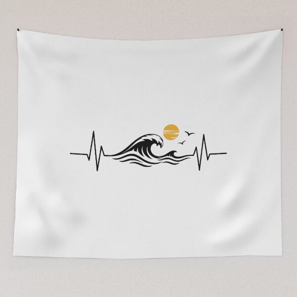 Item preview, Minimal Golden Ocean Wave Sunset designed and sold by Crunchy-Sante.