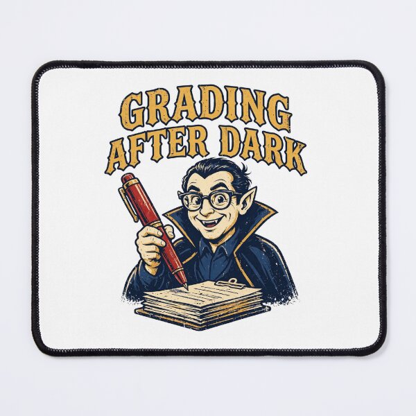 Item preview, Funny Vampire Teacher Grading Papers Artwork designed and sold by theStaffRoomHQ.