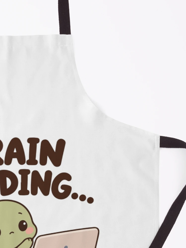 Thumbnail 3 of 6, Apron, Brain Loading… – Relatable ADHD Humor designed and sold by CleanDecor.