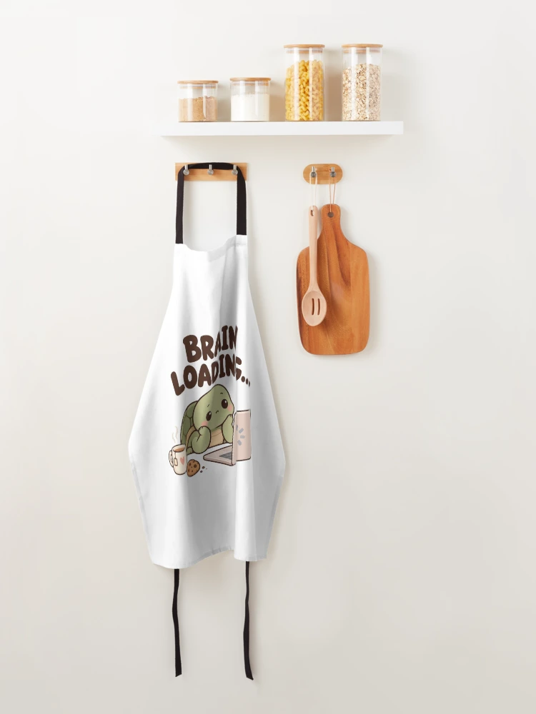 Thumbnail 4 of 6, Apron, Brain Loading… – Relatable ADHD Humor designed and sold by CleanDecor.