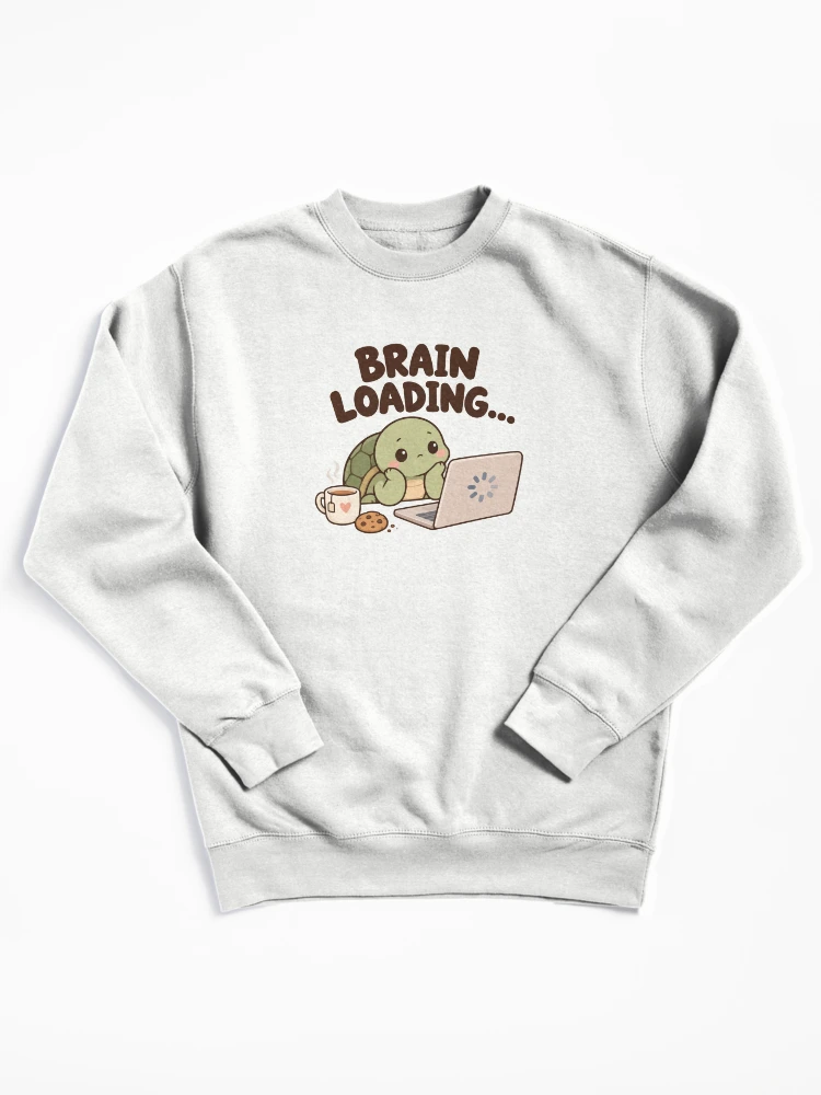 Thumbnail 1 of 6, Pullover Sweatshirt, Brain Loading… – Relatable ADHD Humor designed and sold by CleanDecor.