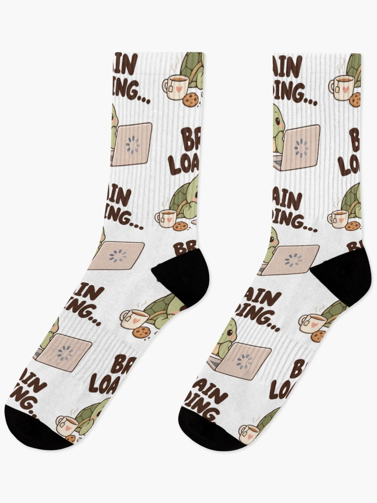Thumbnail 1 of 5, Socks, Brain Loading… – Relatable ADHD Humor designed and sold by CleanDecor.
