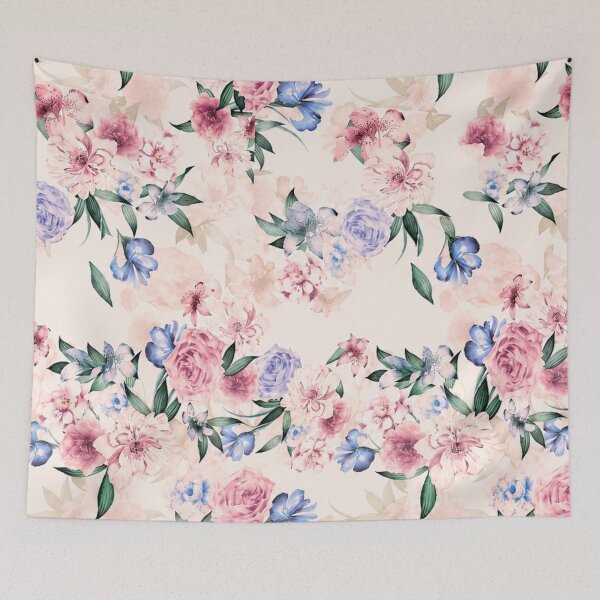 Item preview, Pastel Floral Seamless Pattern Soft Vintage Botanical Watercolor Art designed and sold by MAGICKEY2024.