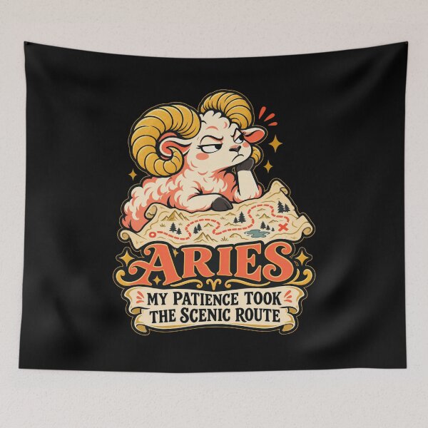 Item preview, Aries - My Patience Took The Scenic Route designed and sold by Good Mood Foundry.