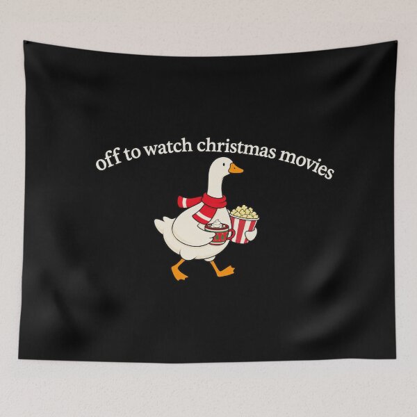 Item preview, Off to Watch Christmas Movies Goose designed and sold by MassonCalepon.