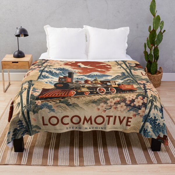 Item preview, Locomotive Japanese Retro Art designed and sold by Durro.