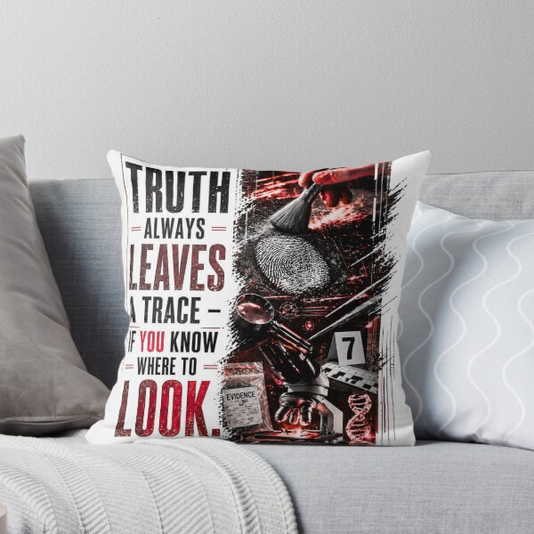 Item preview, Truth Always Leaves A Trace - Forensics & Criminology Quote Sticker designed and sold by Nicolae-SCROCIOB-Shop.