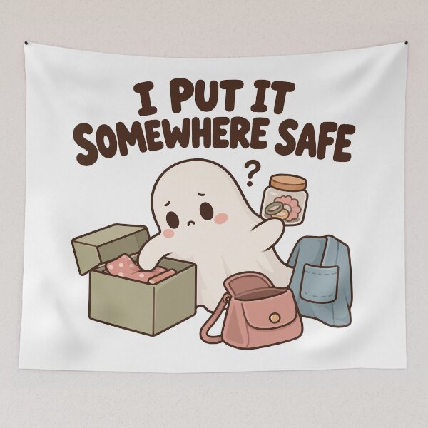 Item preview, I Put It Somewhere Safe – ADHD Memory Humor designed and sold by CleanDecor.