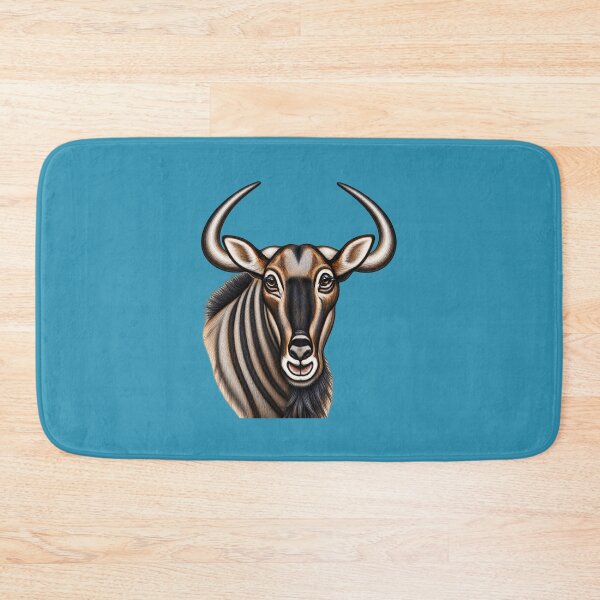 Item preview, Hand-Painted Wildebeest Head Wildlife Art designed and sold by annenambiro.