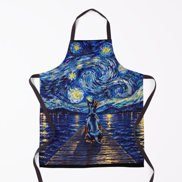 Item preview, Funny Manchester Terrier Starry Night Painting Bridge Star Mom Dad Kids designed and sold by FurryHavenPH.