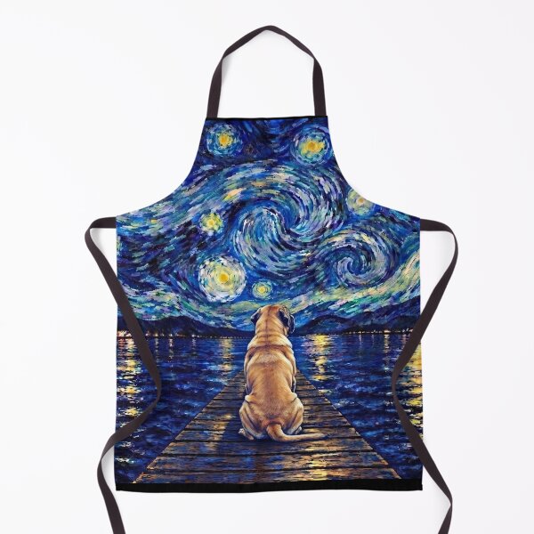 Item preview, Funny Mastiff Starry Night Painting Bridge Star Mom Dad Kids designed and sold by FurryHavenPH.