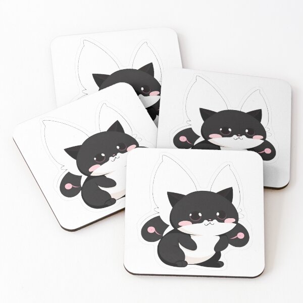 Item preview, Cute Black and White Cartoon Fox designed and sold by For-Cat Studio.