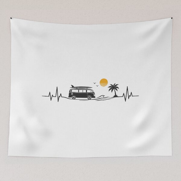 Item preview, Retro Surf Van Beach Sunset designed and sold by Crunchy-Sante.