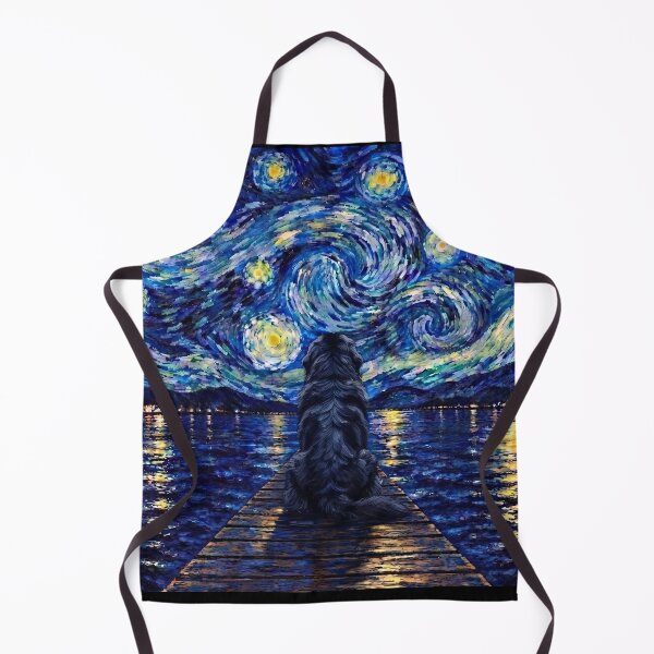 Item preview, Funny Newfoundland Starry Night Painting Bridge Star Mom Dad Kids designed and sold by FurryHavenPH.