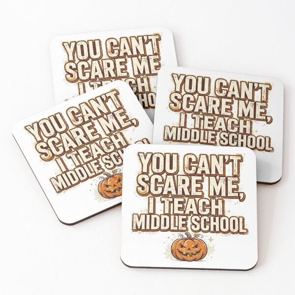 Item preview, You Can't Scare Me I Teach Middle School — Funny Halloween Teacher Shirt designed and sold by theStaffRoomHQ.