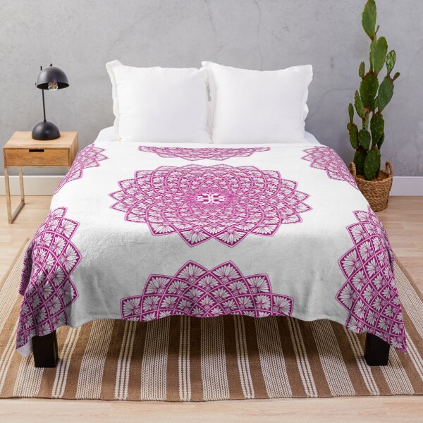 Item preview, Intricate Hot Pink Floral Mandala Pattern designed and sold by Nehahabib.