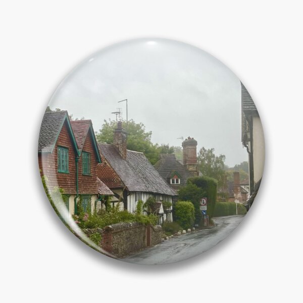 Item preview, Shere Surrey Quaint English Village Street in the Rain Photography designed and sold by ThatSurreyLife.