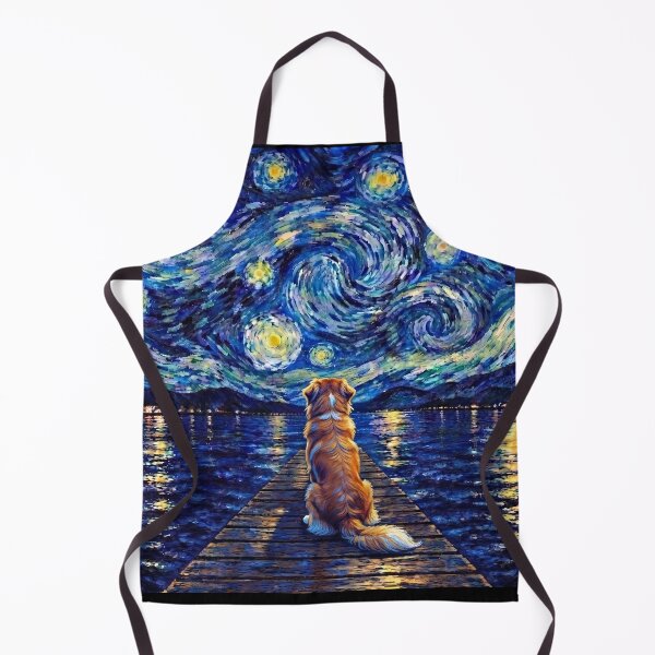Item preview, Funny Nova Scotia Duck Tolling Retriever Toller Starry Night Painting Bridge Star Mom Dad Kids designed and sold by FurryHavenPH.