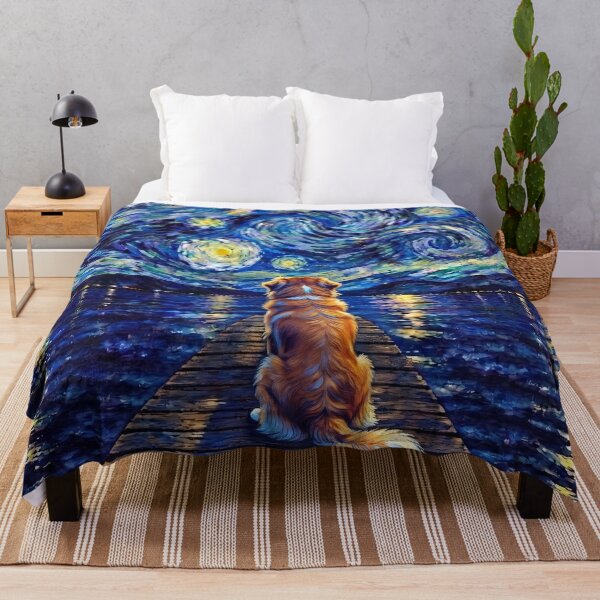 Item preview, Funny Nova Scotia Duck Tolling Retriever Toller Starry Night Painting Bridge Star Mom Dad Kids designed and sold by FurryHavenPH.