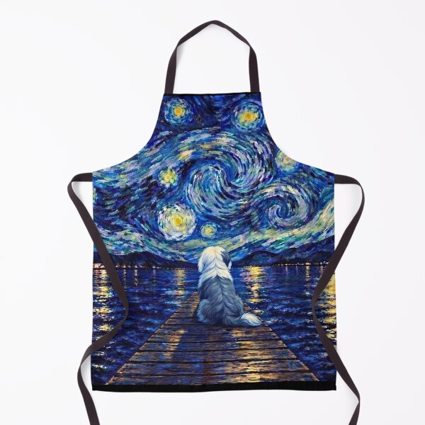 Item preview, Funny Old English Sheep Starry Night Painting Bridge Star Mom Dad Kids designed and sold by FurryHavenPH.