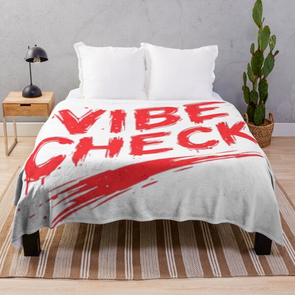 Item preview, Retro Red Vibe Check Distressed Typography designed and sold by InkShiftLabs.