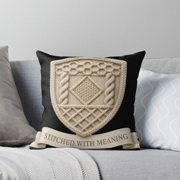 Item preview, Stitched With Meaning Aran Cable Crest designed and sold by Freckled-Monkey.