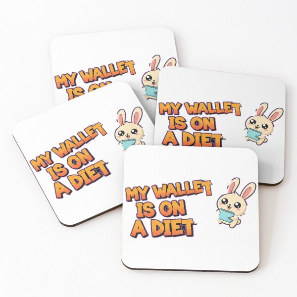 Item preview, My Wallet Is On A Diet Funny Broke Bunny, Kawaii Bunny Shirt, Cute Rabbit Money Humor, Shopping Addict Gift designed and sold by HoMya.