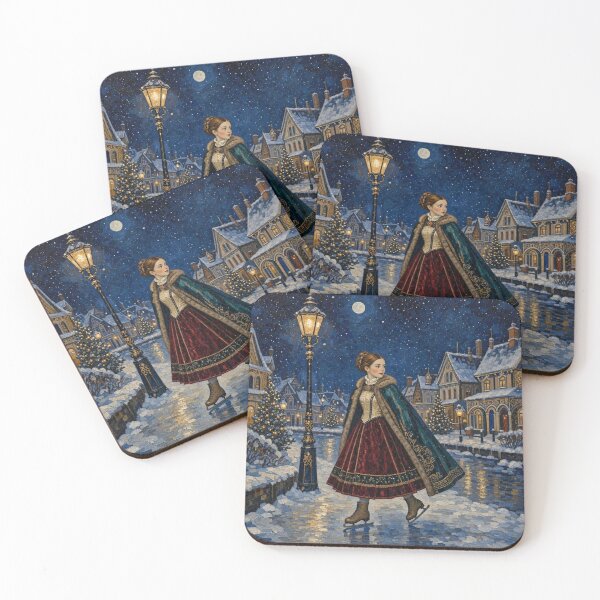 Item preview, Gone Skating at Christmas Village designed and sold by TheDarkWardrobe.