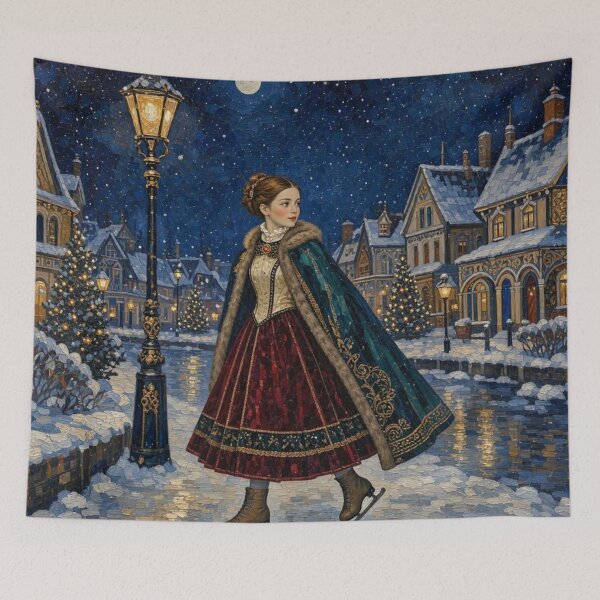 Item preview, Gone Skating at Christmas Village designed and sold by TheDarkWardrobe.