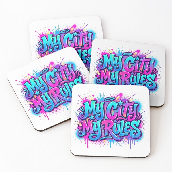 Item preview, My City My Rules Colorful Graffiti Typography designed and sold by Poldi89.