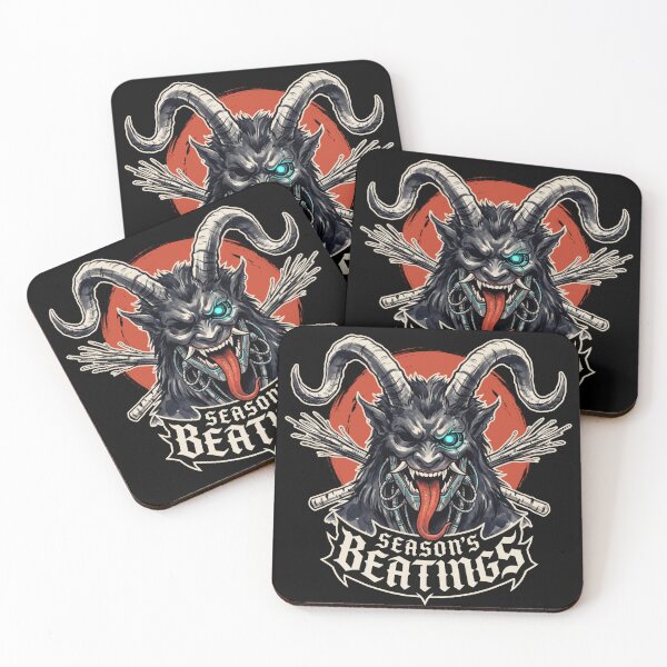 Item preview, Krampus Season's Beatings Japanese Oni Mask Christmas Demon designed and sold by Osmose-Studio.