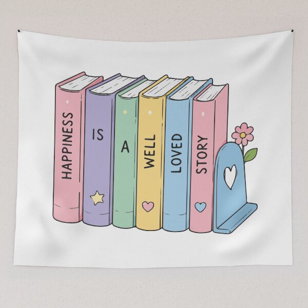 Item preview, Happiness Is a Well-Loved Story – Cozy Book Lover designed and sold by CleanDecor.