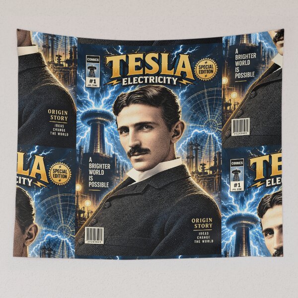Item preview, Nikola Tesla Comic designed and sold by Durro.