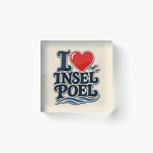 Item preview, I Love Poel Island – Baltic Sea Love & Maritime Retro Style designed and sold by Infinitee8hirts.