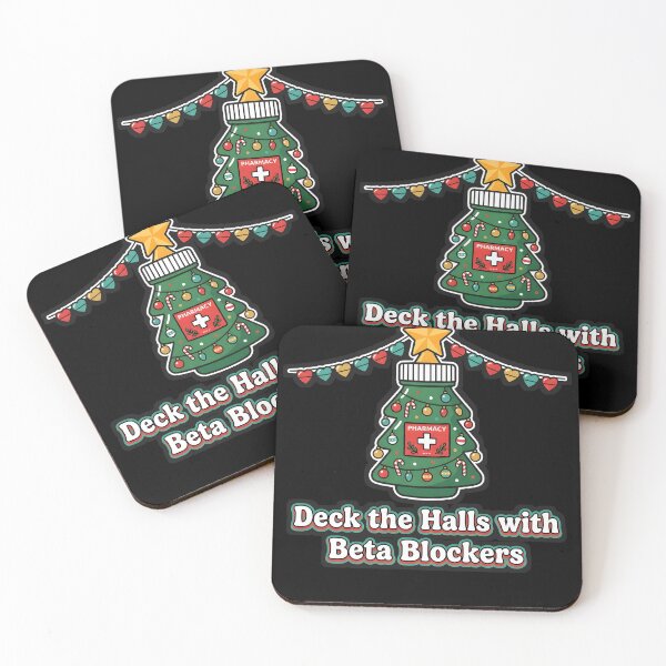 Item preview, Deck the Halls with Beta Blockers Cardiac Nurse designed and sold by VitalDesigner.