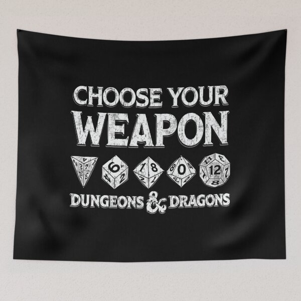 Item preview, Choose Your Weapon Polyhedral Dice Dungeons and Dragons designed and sold by clipachanazo.