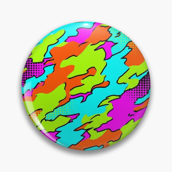 Item preview, Cyber Acid Neon Rave Camouflage Pattern designed and sold by nvrprooo.