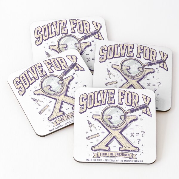 Item preview, Solve for X — Math Teacher Detective Shirt designed and sold by theStaffRoomHQ.