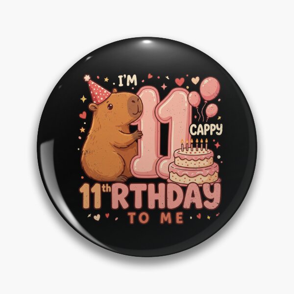 Item preview, Cappy 11th Birthday Capybara Party designed and sold by DariaOltes.