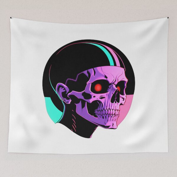 Item preview, Glitch‑Infused Cyberpunk Skull designed and sold by For-Cat Studio.