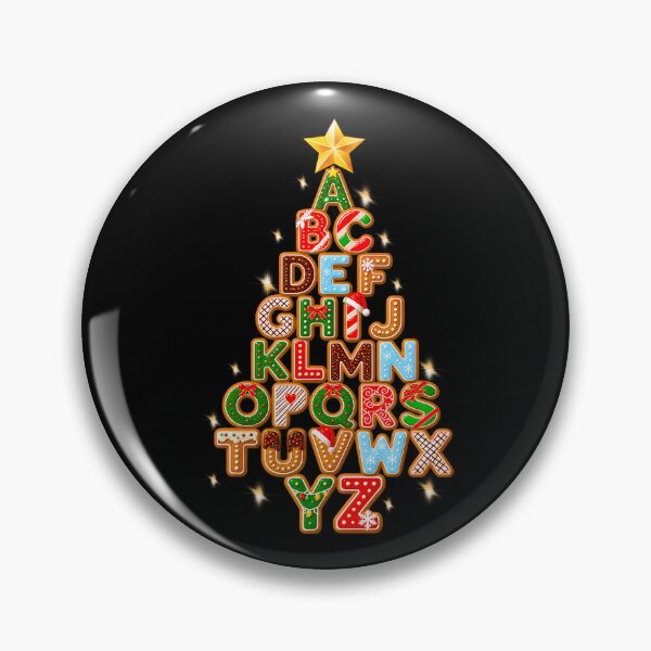 Item preview, Gingerbread Alphabet Christmas Tree designed and sold by Wild-Misfits.