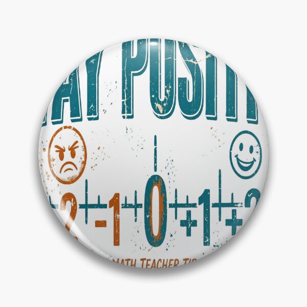 Item preview, Stay Positive — Funny Math Teacher Number Line Shirt designed and sold by theStaffRoomHQ.
