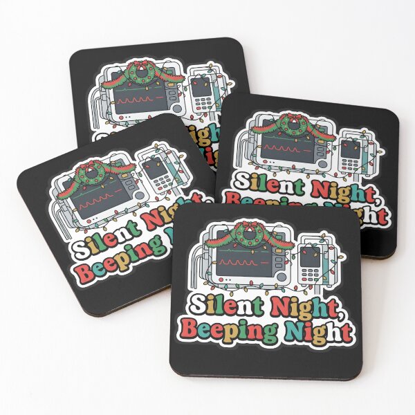 Item preview, Silent Night Beeping Night ICU Nurse Christmas designed and sold by VitalDesigner.