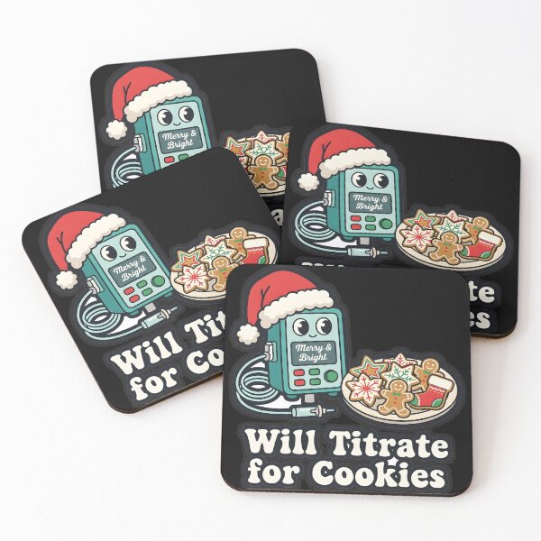 Item preview, Will Titrate for Christmas Cookies ICU Nurse designed and sold by VitalDesigner.