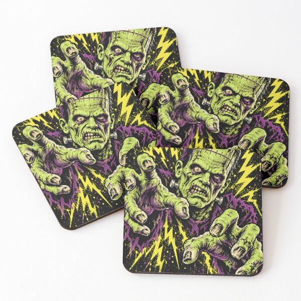 Item preview, Electric Nightmare Monster Vintage Horror Art designed and sold by The Mellonaire.