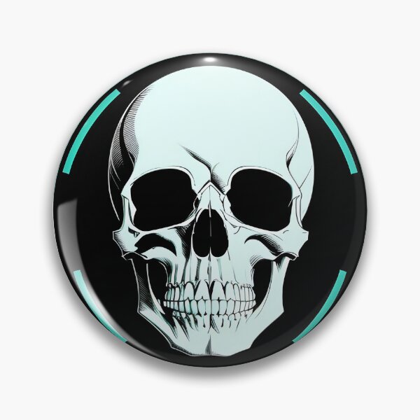 Item preview, Cyberpunk Skull Vintage Travel Poster designed and sold by For-Cat Studio.
