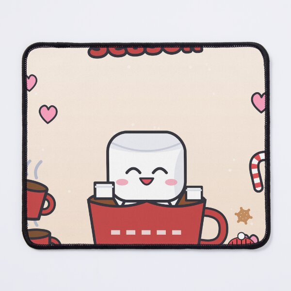 Item preview, Hot Cocoa Season - Funny Marshmallow Pip Swimming in a Cocoa Mug designed and sold by BiMood.