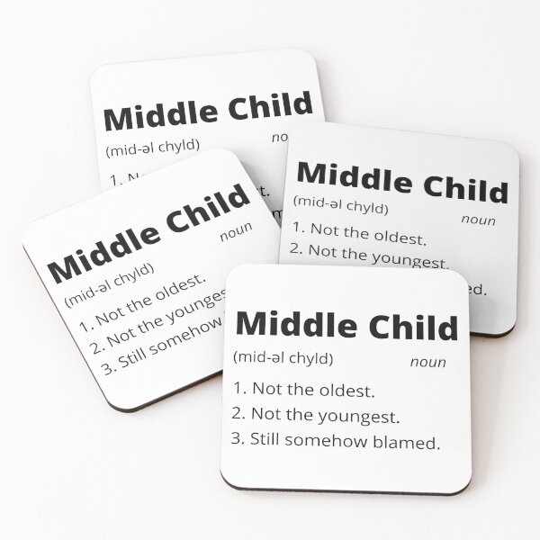 Item preview, Middle Child Definition Funny Sibling Gift designed and sold by bruceygoosey84.